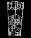 Stainless Steel 3 Tiered Traingular Kitchen Rack