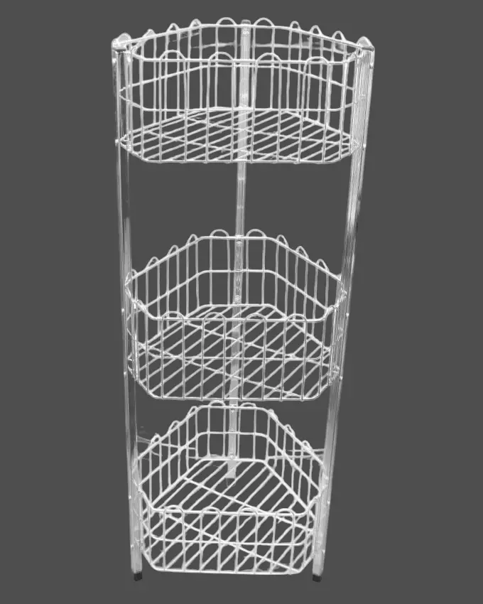 Stainless Steel 3 Tiered Traingular Kitchen Rack