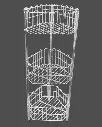 Stainless Steel 3 Tiered Traingular Kitchen Rack