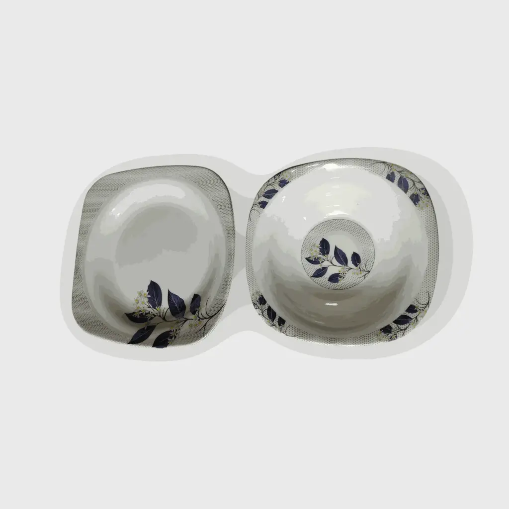 6 Dinner Plates +  6 Soup Bowls Melamine Set