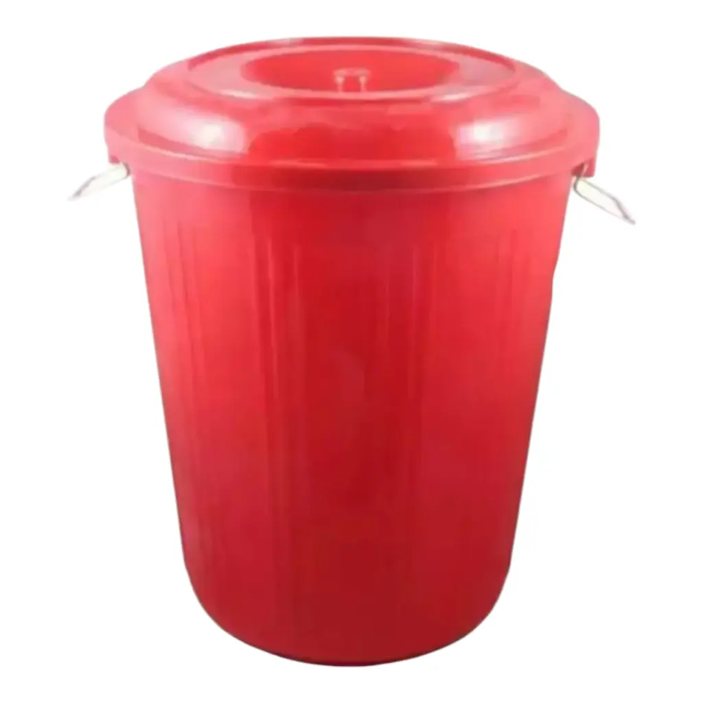 Plastic Bucket / Drum with Lid -- Storage Balti in 50L