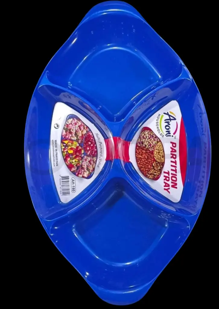 Multipurpose Partition Tray Dry Fruit Serving Platter-- Aroni House Holders Multi Purpose and Stylish 1 Pc Only