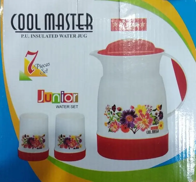 Cool Master P.U.INSULATED WATER JUG 7 piece set hot cool plastic