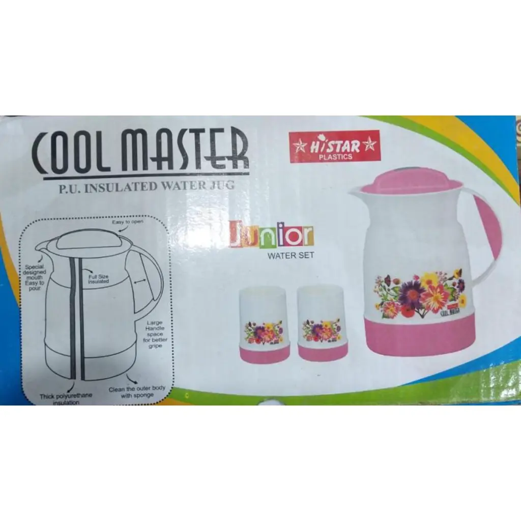 Cool Master P.U.INSULATED WATER JUG 7 piece set hot cool plastic