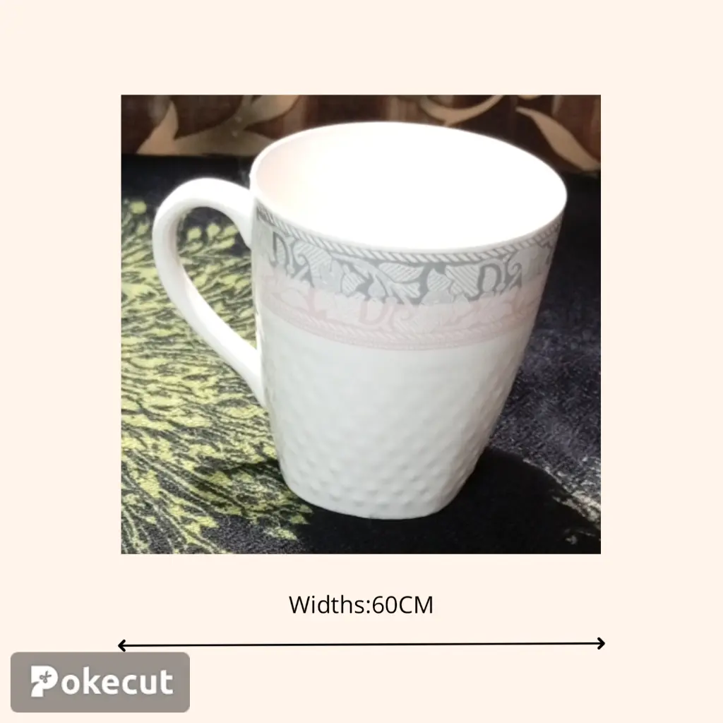 Bone China Tea Cups set 6 pcs 220 ml