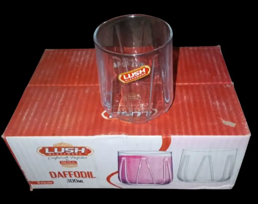 ✅Lush Glassware DAFFODIL 6 piece 300 ML Tumbler Nova
