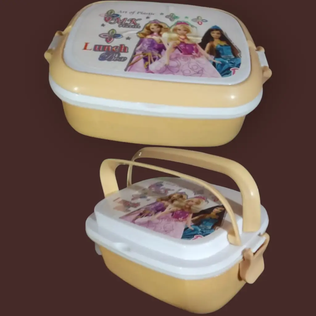 ✅Baby Lunch Box 2in1 Plastic with lid and handle