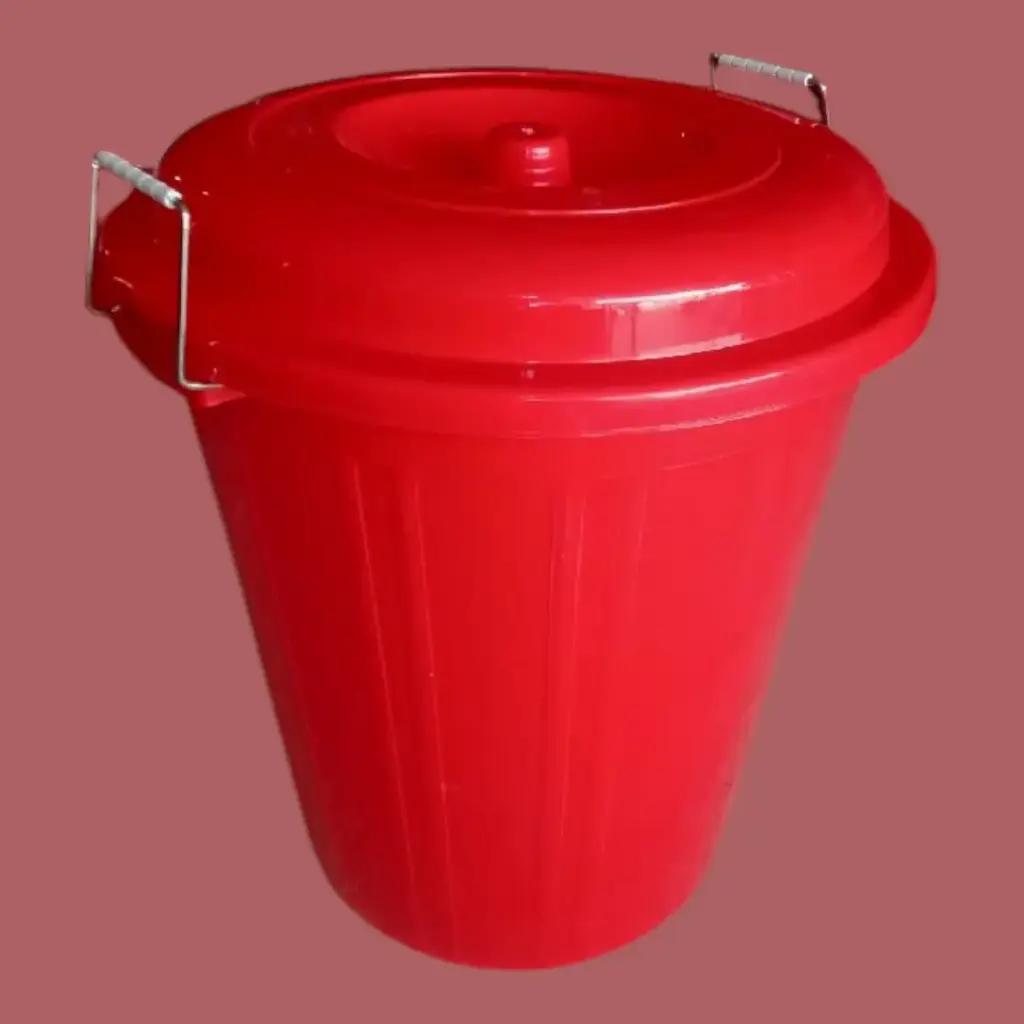 ✅Plastic Bucket /Drum with Lid - Storage Balti in 30L & 40L 50L (30 Ltr)