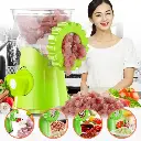 ✅Green Mincer and past maker grinder with hand chopper color green & white made in USA