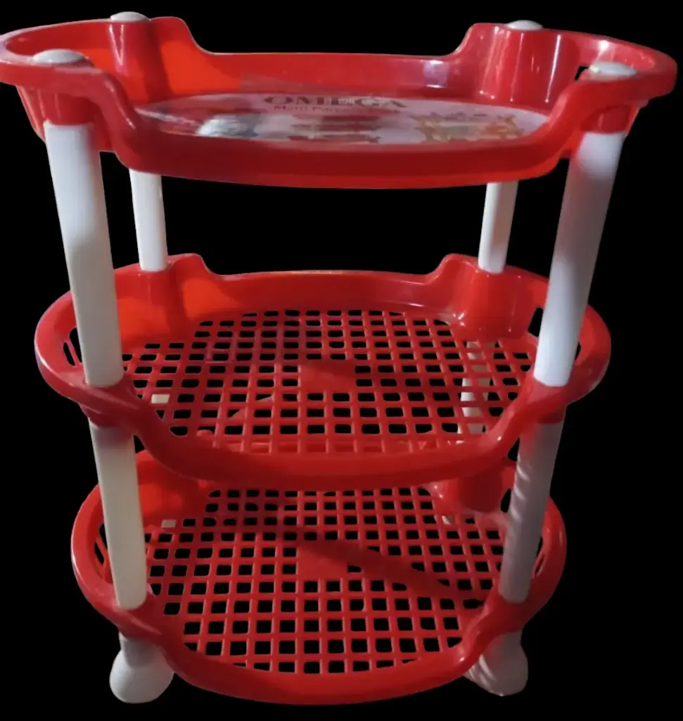 ✅3 Layer Foldable Storage Rack-Multipurpose Plastic