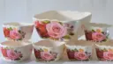 Bowl set 7pcs Double Glazed Melamine 100% Original Pack of Desert Bowl Soup Bowl Imported Quality Ceramine Lunch and Dinner 1 Big Bowl 6 Small Bowl