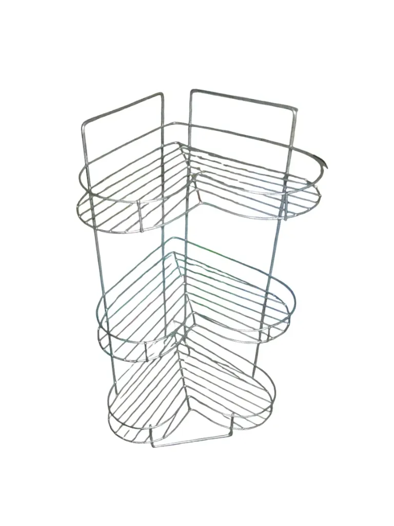 ✅Stainless Steel 3-Tier Corner Shelf Rack (High - quality Stainless Steel)