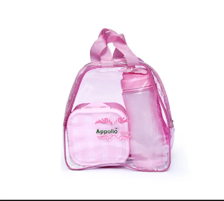 ✅Appollo Buddy Pack 3 in 1 set (Bottle and School Lunch Box) With Handle Bag