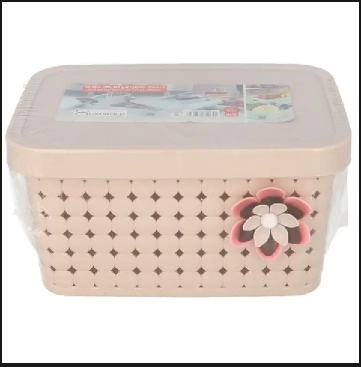 ✅Home ket Flowers Storage , Medicine container,basket, Picnic And Carry Basket With Lid (Original Homeket Imported from IRAN) Size:8.56×5Inch