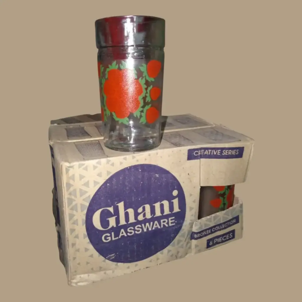 ✅Ghani Glassware Print 6 pcs set 280 ml