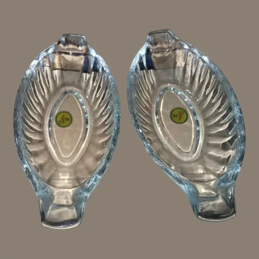 ✅Glass DELIGHT Dish dry food 2 pcs