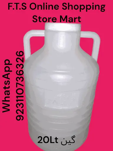 ✅20L White Plastic Water Gallon Bottle Cane For Storing Water