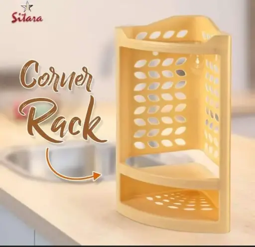 Plastic Corner Shampoo Rack Kitchen Storage Organizer Bathroom
