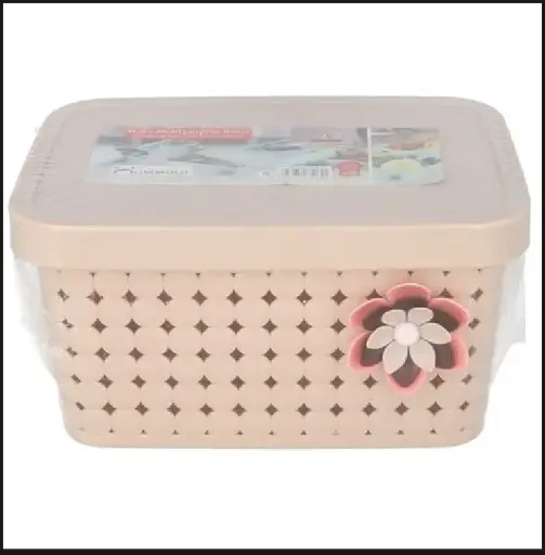 ✅Home ket Flowers Storage , Medicine container,basket, Picnic And Carry Basket With Lid (Original Homeket Imported from IRAN) Size:8.56×5Inch