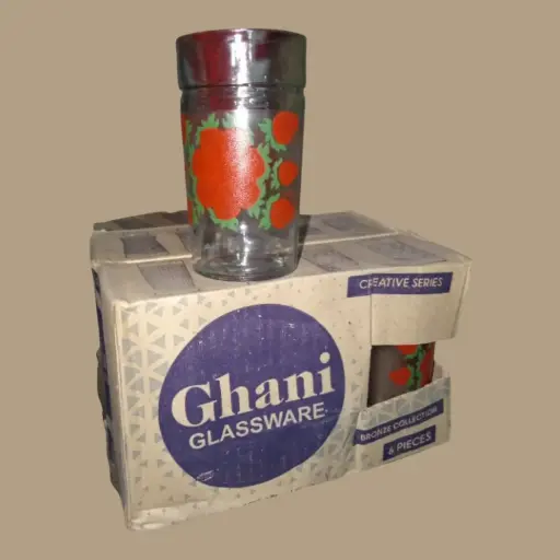 ✅Ghani Glassware Print 6 pcs set 280 ml